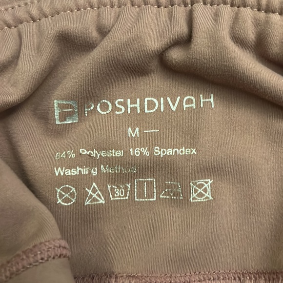 POSHDIVAH Ultra Soft Yoga Pants High Waisted Sz ~> Medium - Picture 3 of 3